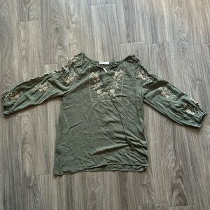 Ana and Rose brand, blouse with embroidery